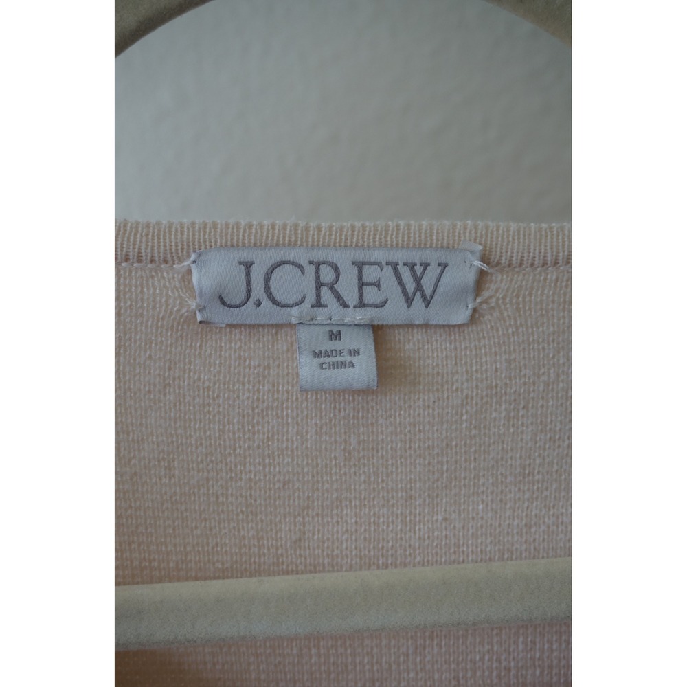 J.Crew Giselle Sweater Blazer Lady Jacket Old Money‎ Neutral Cream Beige M - Picture 6 of 7